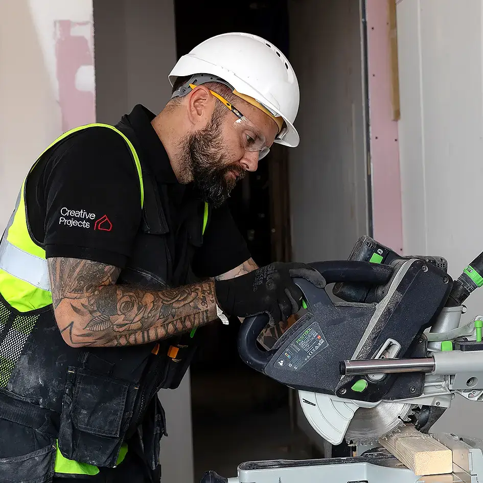 Shop fitting on site