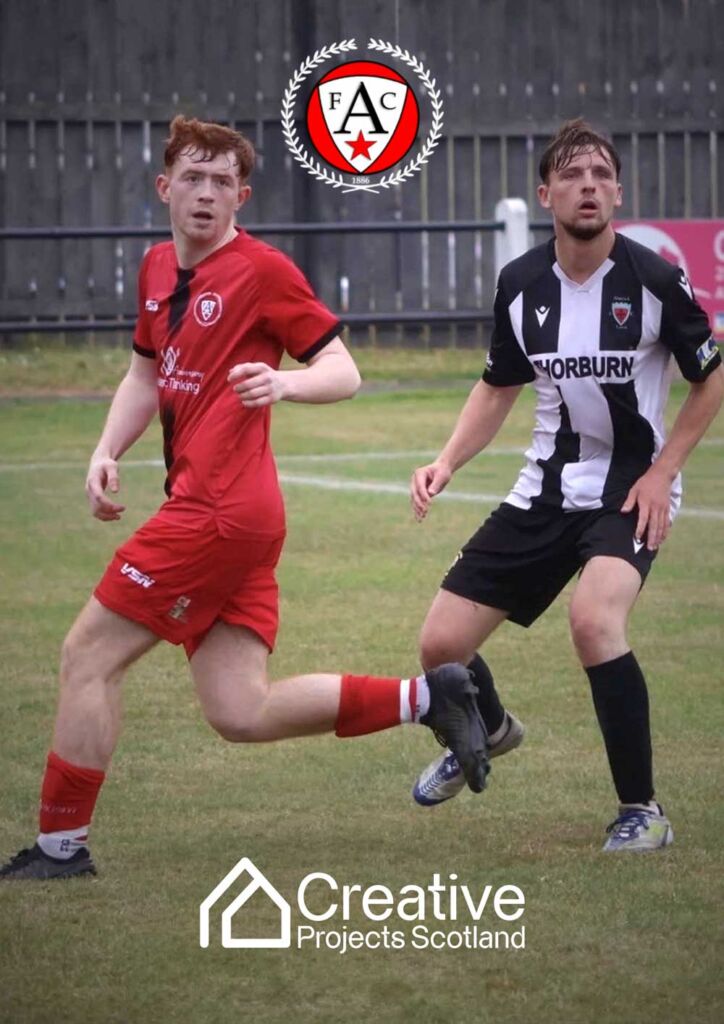 Creative Projects Sponsorship of Ashfield FC player Leo McCartney